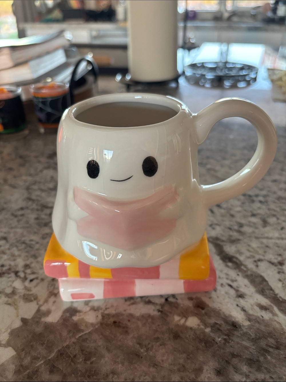 Ceramic Ghost Reading Mug